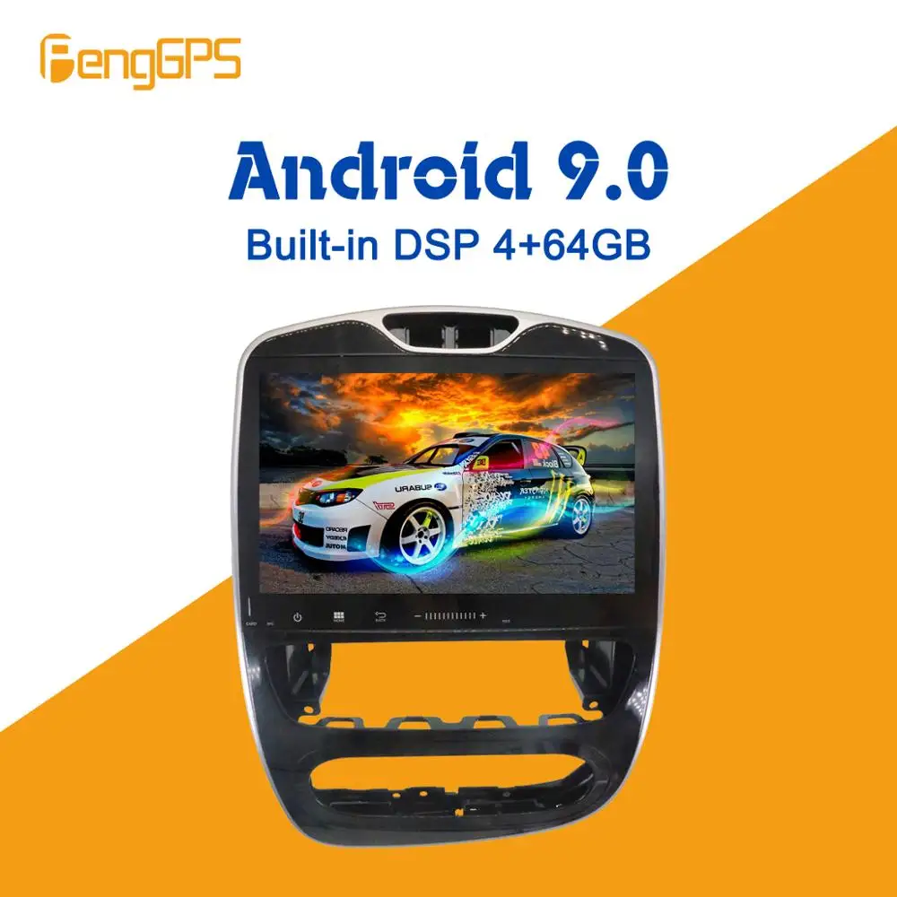 

Android 9.0 PX5 4+64GB car DVD player Built-in DSP Car multimedia Radio For Renault Clio 2017 2018 GPS Navigation Audio Video