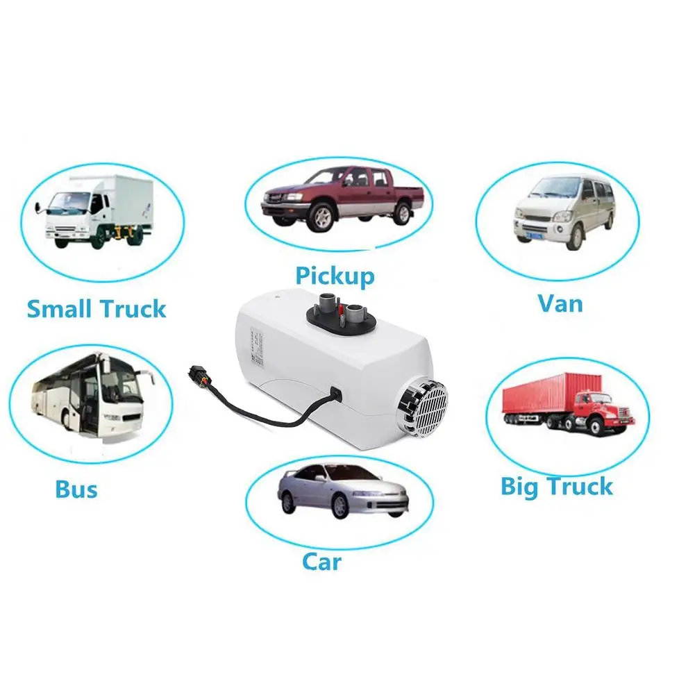 Автомобильный обогреватель 5KW 12 V/24 V дизелей нагреватель парковка тепла оборудование для обогрева автомобиля обогрев салона для RV, дом на колесах с прицепом, б/у