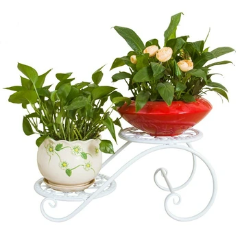 

Wrought Iron Multilayer Shelf Floor Type Multifunctional Indoor Ground Flowerpot Wearing European Household Balcony Flower Shelf