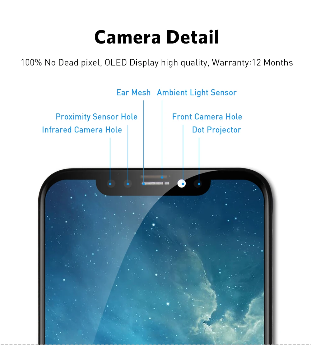 ЖК-дисплей для iPhone X Экран Дисплей с 3D кодирующий преобразователь сенсорного экрана в сборе для iPhone X дисплей OLED Высокое качество