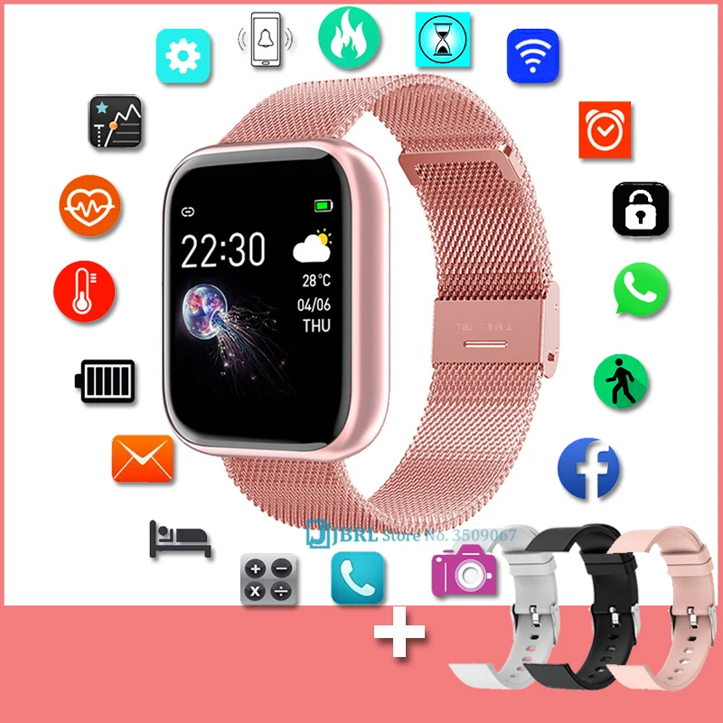 2021 Smart Watch Women Men Smartwatch Fitness Bracelet Watch Waterproof Electronics Smart Clock For Android IOS Smart-watch