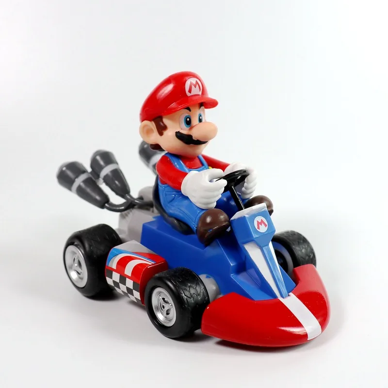 

Super Mario Bros Figures 13Cm Japan Anime Luigi Dinosaurs Donkey Kong Bowser Kart Pull Back Car Pvc Figma Kids Hot Toys for Boys