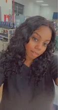 Elegante brasileño de la onda profunda mechones con cierre pelo 100% Natural Remy 3 mechones con cierre de Color Natural para las mujeres negras