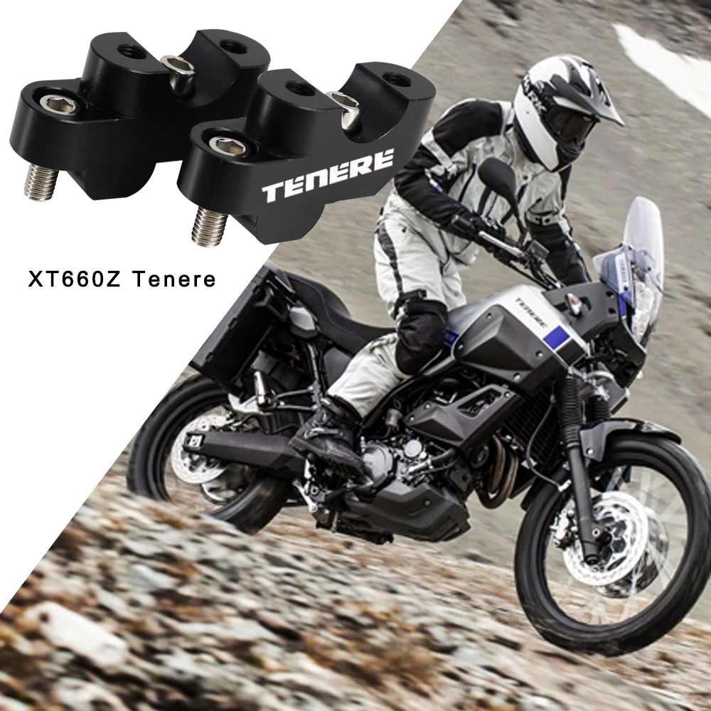 

For YAMAHA XT660Z Tenere XT 660 Z Motorcycle Accessories HandleBar Riser Handle Bar Mount Clamp Adapter 22mm 7/8" CNC aluminum