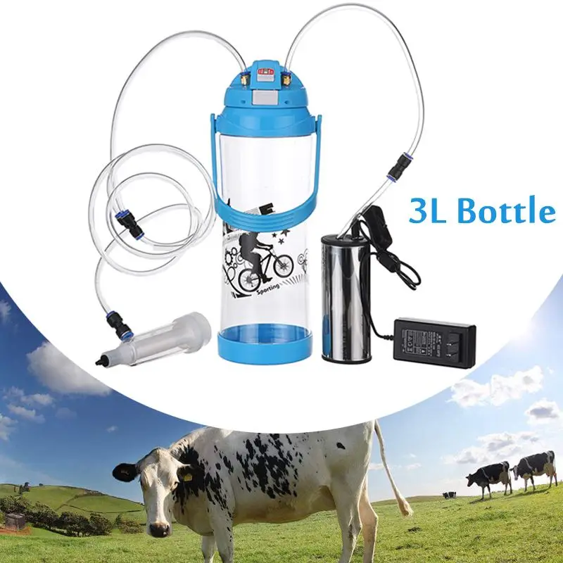 Milk Machine Goat Sheep Ewe Cow Milking Kit Electric Impulse Milker 3L/0.8 Gal 