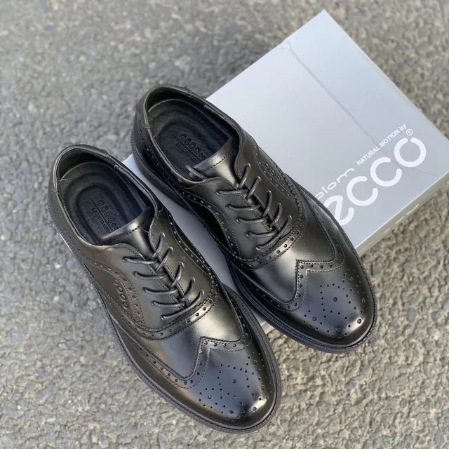 Professional Genuine Leather Golf Shoes Men High Quality Golf Sneakers Outdoor Jogging Walking Shoes Male Ati Slip Walking Wears Black-High