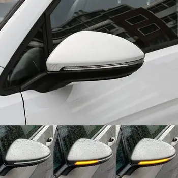 

White Dynamic LED Turn Signal Mirror Light for VW Golf MK7 GTI 7 R Rline GTD Bright water flowing clear version