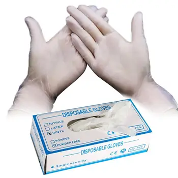 

80Pcs/Box Hygiene Protective Disposable PVC Gloves for Kitchen Cooking Cleaning It is great for woodworking, house cleaning and
