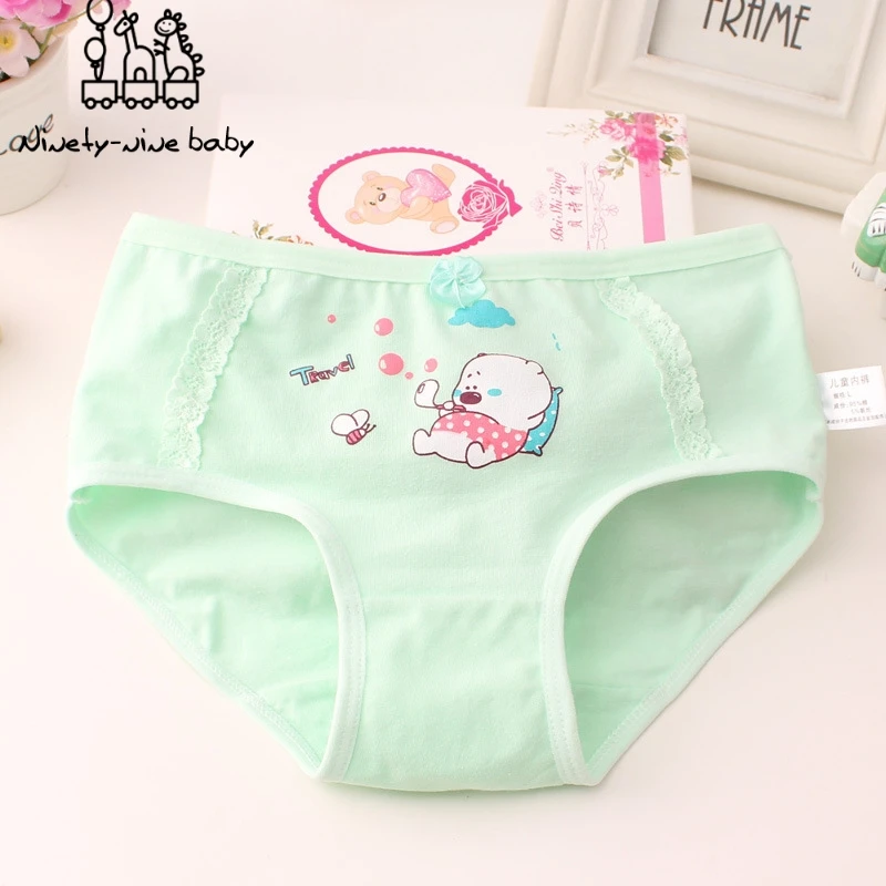 6Pcs/pack Baby Girl Panty Adorable Cartoon Printed Underwear Kids Cotton Comfortable Panties for girls Breathable Underpants