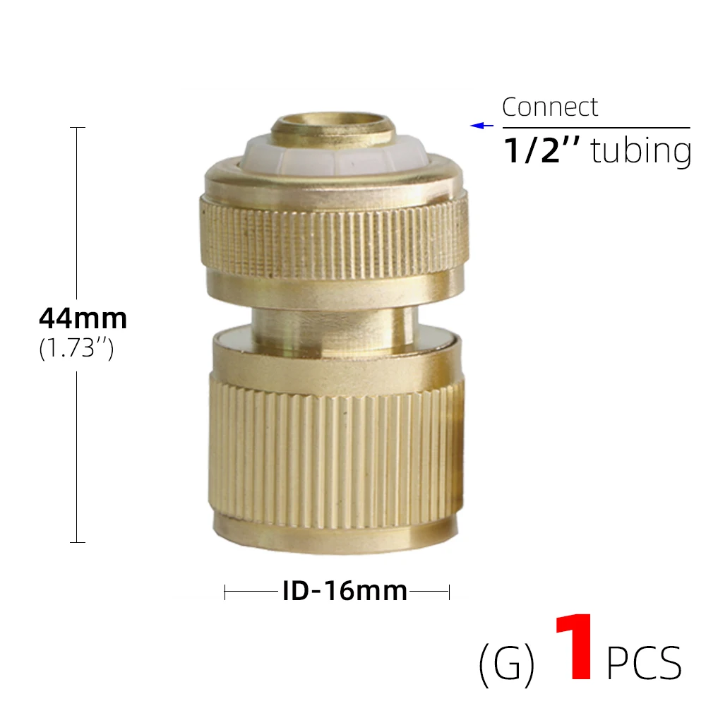 Brass 1/2" 3/4“ 1" Thread Quick Connector Garden Irrigation Faucet Adapter Joints 1/2" Hose Water Gun Washing Machine Fittings