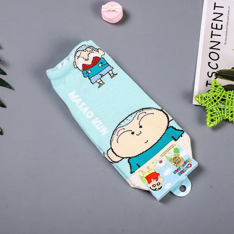 Женские носки с рисунками аниме craion Shin chan Nohara Himawari Nowara Shnnosuke Toru Kazama для весны и