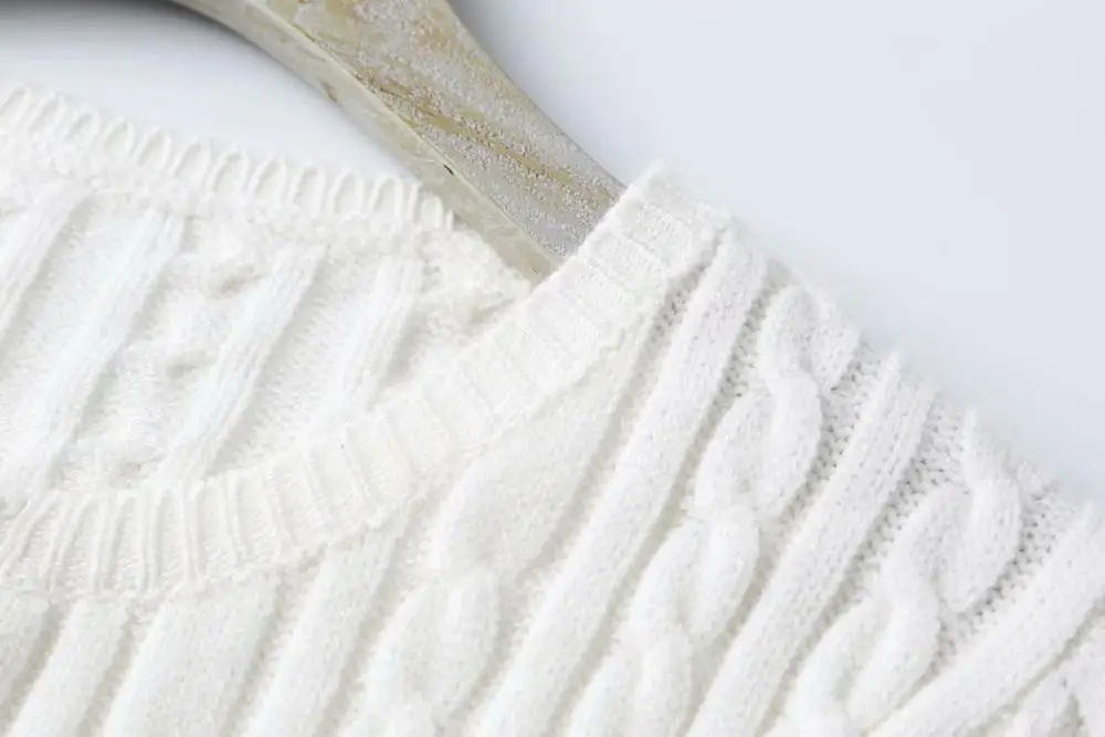 Bazaleas Франция пуговицы белый теплый вязаный карфиганский Ретро мягкий женский свитер Винтаж harajuku Повседневный дропшиппинг