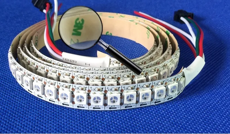 5M WS2812B 144leds/m White PCB WaterProof With Tube Ip67 Digital 5050 RGB LED Strip DC5V Individually Addressable Led Strip