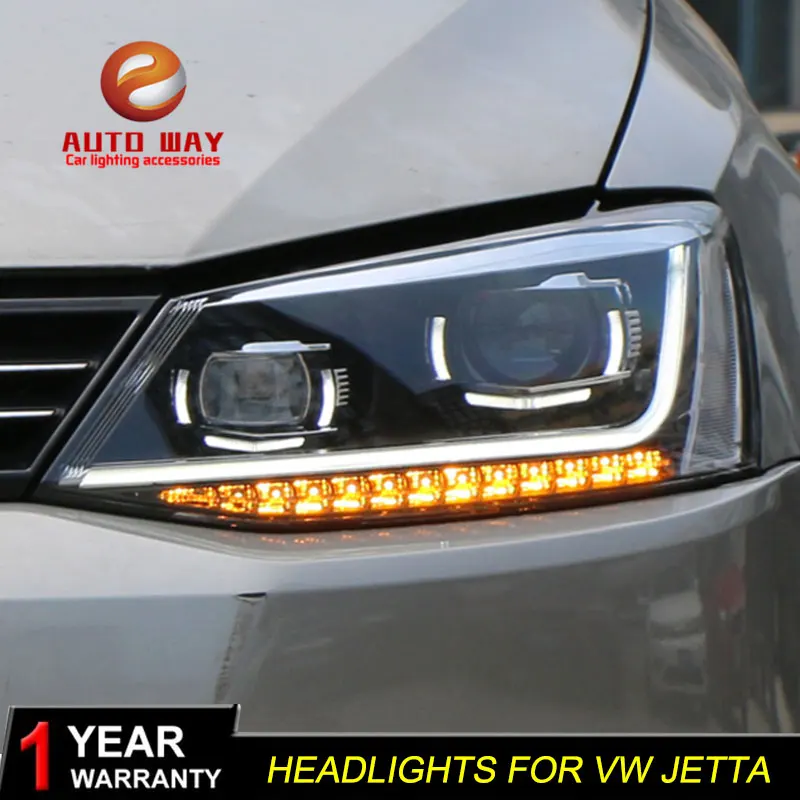 Чехол для автомобильной фары VW jetta MK6 2012 2017 светодиодсветодиодный DRL двухлучевые