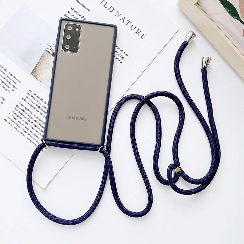 Skin Feeling Protection Strap Cord Chain Phone Cases For Samsung Galaxy M 30s 11 31 51 Sfe 40 Lanyard Phone Case Covers Aliexpress