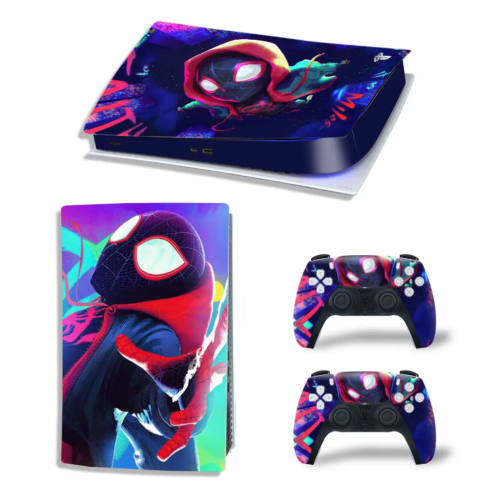Marvel Iron Man PS5 Digital Edition Skin Sticker Decal Cover for PlayStation 5 Console and 2 Controllers PS5 Skin Sticker Vinyl 