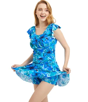

NEW Pocketed Swimwear Mastectomy Swimsuit For Breasts Forms98H