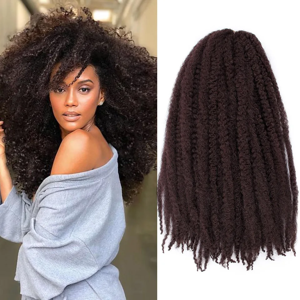 Verwonderlijk Black Star Marley Braids Vlecht Haar Haak Ombre Afro Kinki zachte SM-76