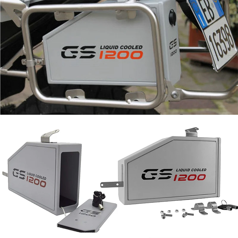 

For BMW R1200GS R1200 GS R 1200 GS Adventure Adv GSA 2013-2019 Left Side Toolbox Tool Decorative Box Case Bracket Aluminum