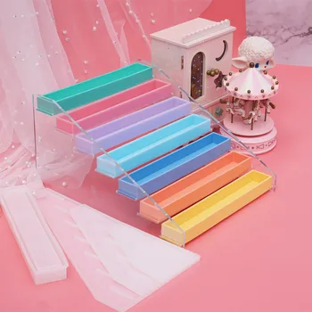 

DIY Multi-layer Storage Rack Epoxy Mold For Crystal Epoxy Mirror Mold Storage Rack Lipstick Bracket Silicone Resin Mold