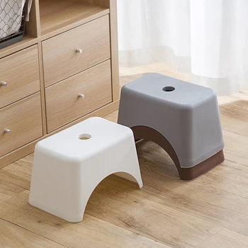 

Plastic Step Stool Lightweight Portable Children Kids Stool Small Chair Non Slip Short Stools for Kitchen Bathroom Bedroom