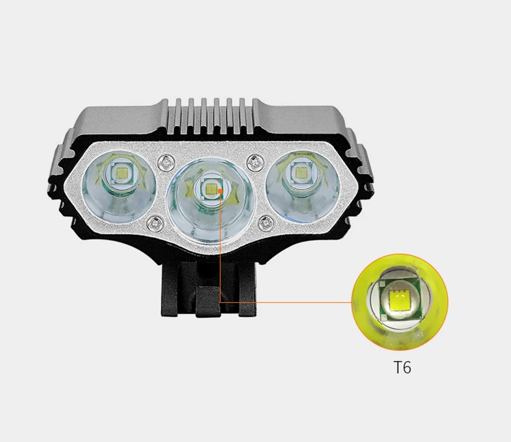 12000 Lumens Bicycle Front Light 3xT6 LED Outdoor MTB Road Bike Headlight Waterproof Safe Cycling Lamp With Battery Pack BC0533 (11)