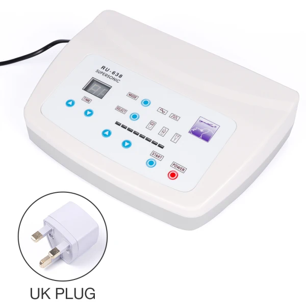 UK Plug 2 в 1 ультразвуковая машина для удаления татуировок и пятен, Антивозрастная машинка для массажа лица, инструмент для ухода за кожей - Цвет: UK Plug