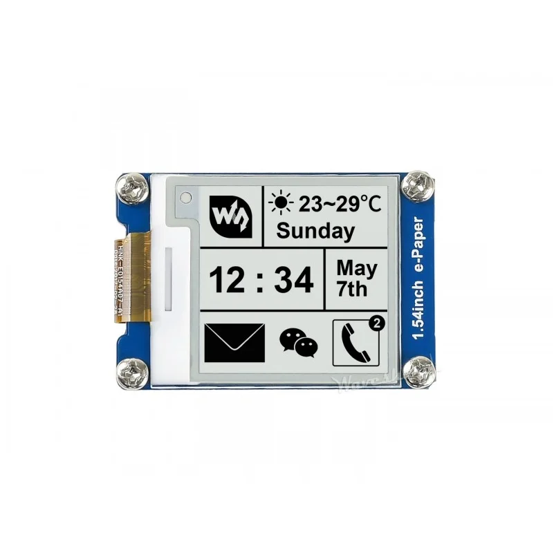 2.13inch E-Ink Display Module Resolution 250×122 E-Paper Electronic Screen for Raspberry Pi,Black/White Two Color 2.13inch E-Ink Display Module Resolution 250×122 E-Paper Electronic Screen for Raspberry Pi,Black/White Two Color