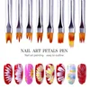 8Pcs Nail Brush Set Gradient Drawing Pen Flower Paint Acrylic Tools Brushes For Manicure UV Gel Polish 1