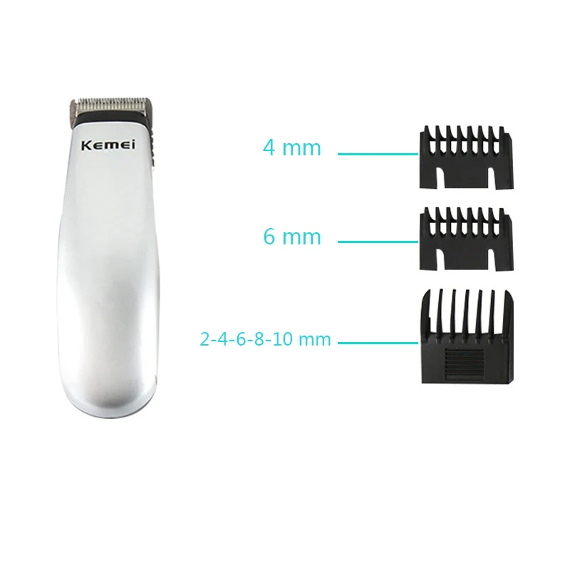 Kemei, электрическая машинка для стрижки волос, мини-триммер, профессиональные триммеры для стрижки бороды, Машинка для удаления волос для мужчин, легко обрабатывается 40D