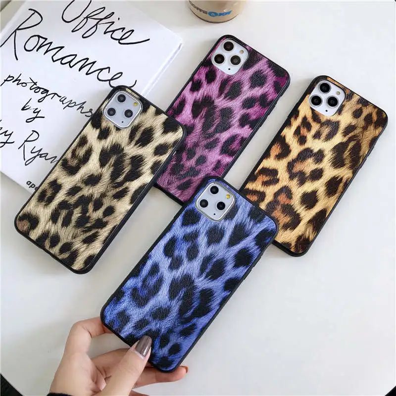 Чехол для Samsung Galaxy A50 A40 A30 A60 A70 A80 M10 M20 M30 Note 10 Pro S10 S8 S9 Plus A6 A8 A9 A7 2018 с леопардовым