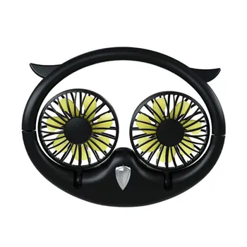

Owl Lazy Hanging Neck Fan Adjustable 7 Leaf USB Rechargeable Cooling Fan 1200 Mah Neckband Hand Air Fan Conditioner For Outdoor