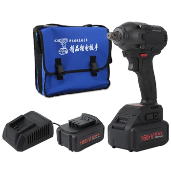 

1/2" 21V 20000mAh Electric Rechargeable Brushless Impact Wrench Cordless Socket Wrench Power Tool Hand Drill Installation