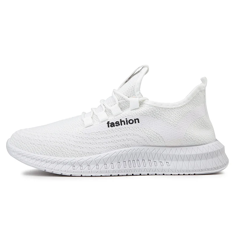 Men tennis Shoes Lightweight Sneakers High Quality Breathable Mesh Sport Shoes Male Outdoor Comfortable Jogging Walking Shoes - Цвет: Белый