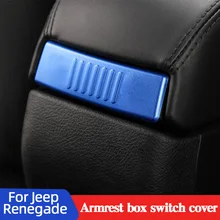 

Armrest Box Switch Cover For Jeep Renegade ABS Central Control Armrest Switch Protective Shell Decoration Accessories