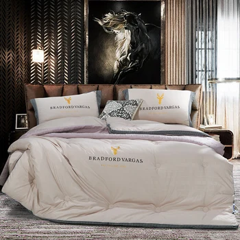 

7 Colors Choose New Design Core Down Fabric Microfiber Fill Washable Bedding Set Warm Duvet Warm Winter Thicken Comforter