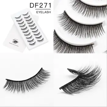 

HBZGTLAD 10 Pairs Natural False Eyelashes Fake Eyelashes Long Makeup 3D Mink Lashes Eyelashes Extension Mink Lashes For Beauty