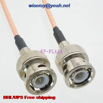 

DHL/EMS 100 pcs Cable 20inch BNC male plug to BNC male plug RG316 RF Pigtail jumper cable with one year warranty-A2