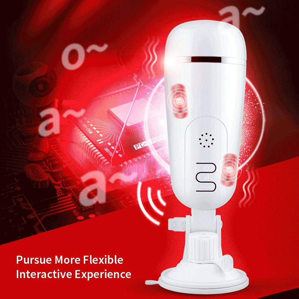 Male Masturbator Vagina Cup Sex Toys For Adult Artificial Vagina Interative Sucking Vibrating Sucking Female Groans