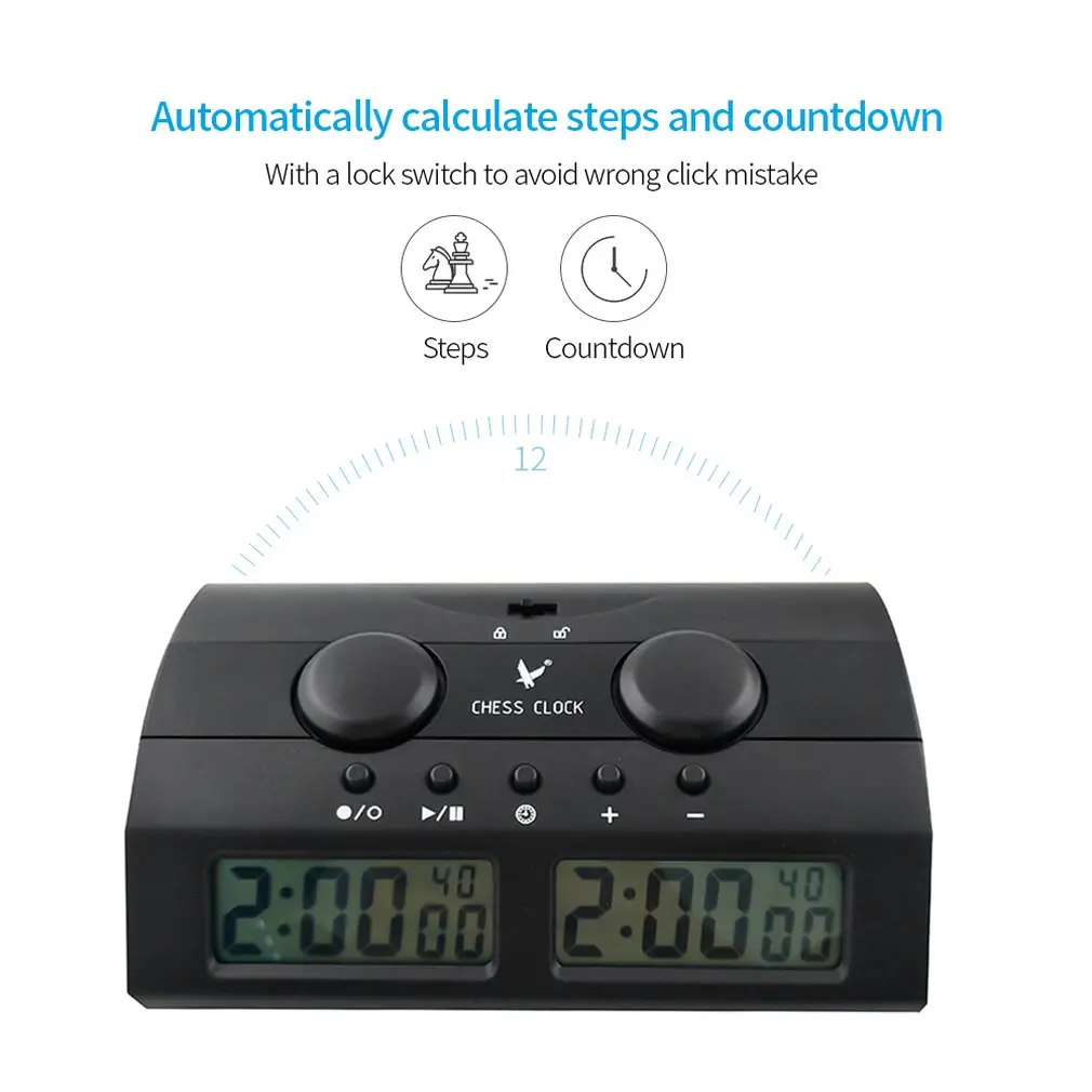 Professional Multi-Function Digital Display Chess Clock Timer Chess Chess Clock Intelligent Digital Display Chess Clock