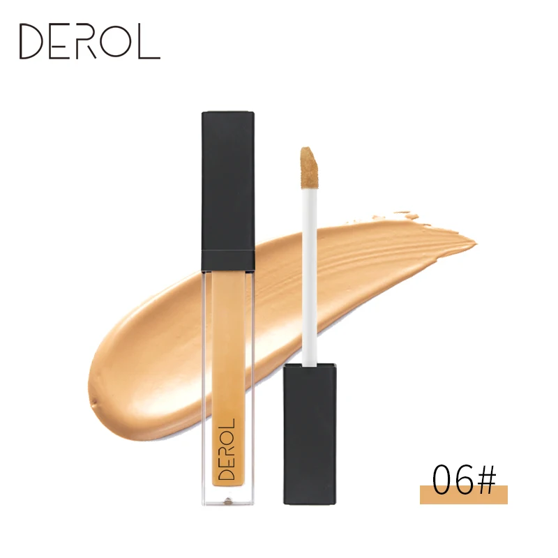 DEROL Durable waterproof light thin concealer covering black eye acne spot color makeup beginner easy to use - Цвет: 06