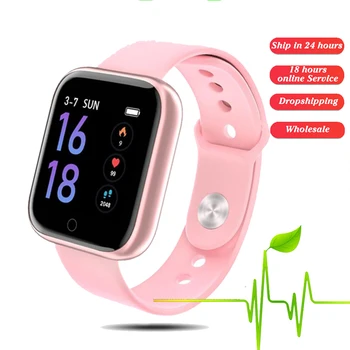 

T80 Smart Watch Women Men Sports Fashion Ip68 Waterproof Activity Fitness Tracker Heart Rate Brim Smartwatch VS P68 P70 Bracelet