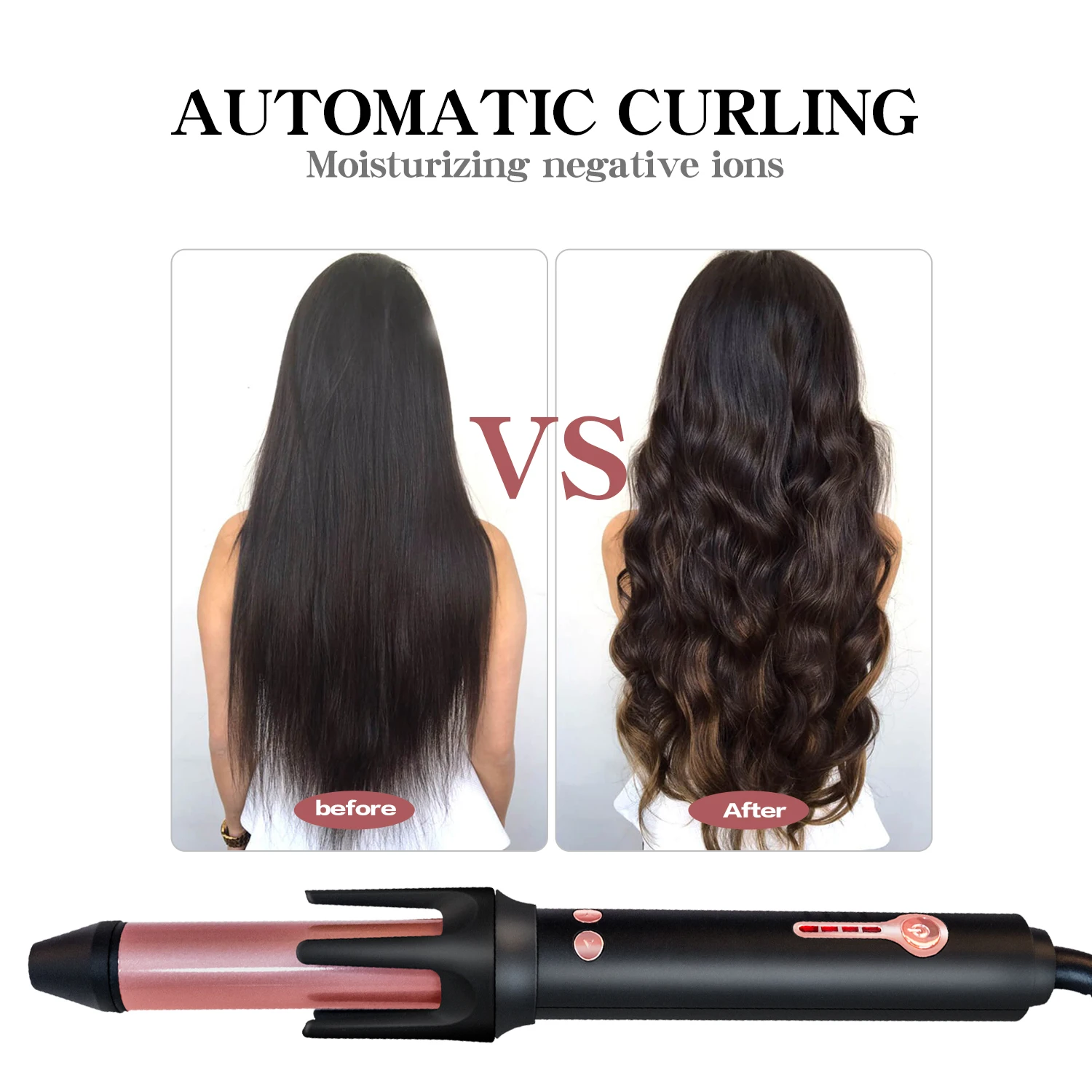 curling iron rotating barrel