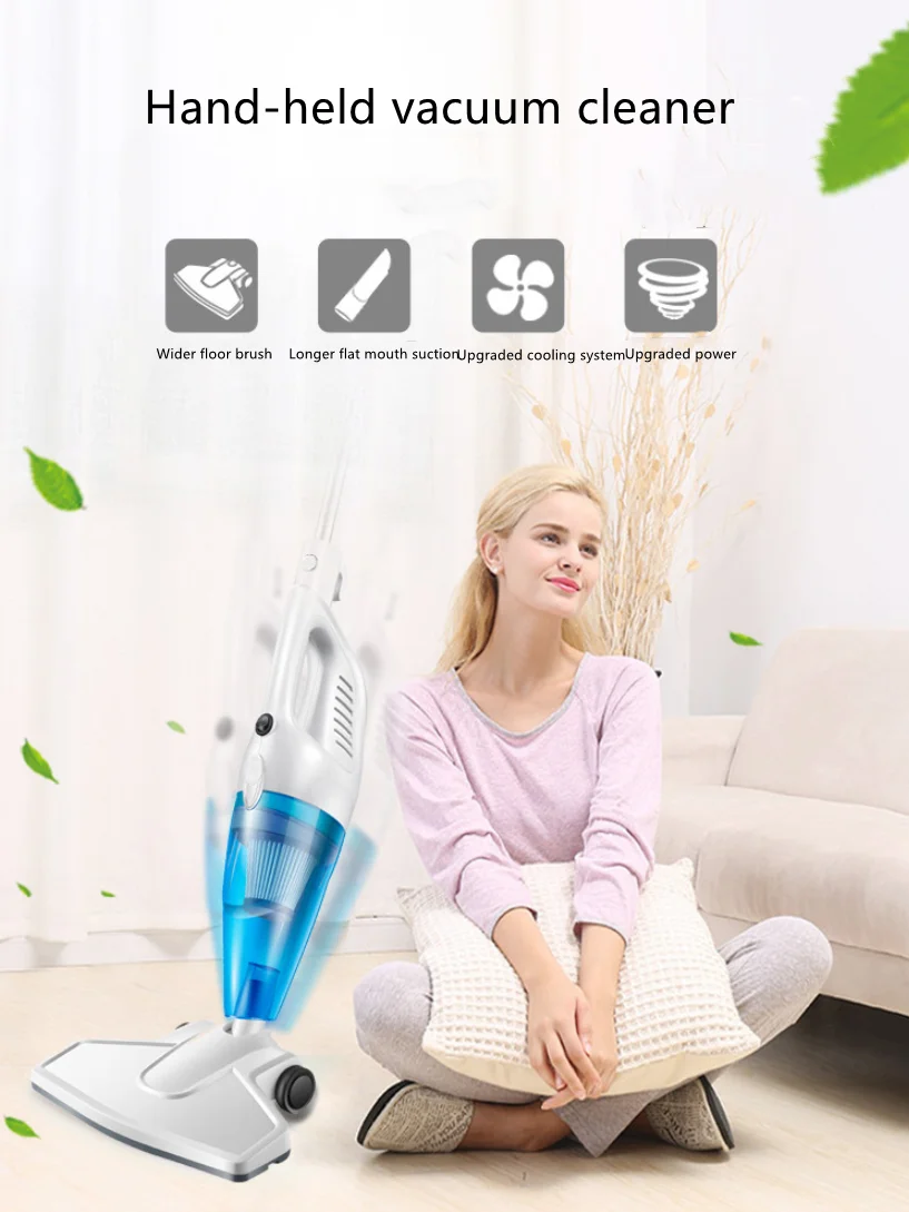 

Hand-held push rod vacuum cleaner, household small vacuum cleaner, 19000pa