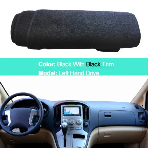 Car Inner Dashboard Cover For Hyundai iLoad H1 H-1 H300 i800 iMax Grand Starex 2008- LHD RHD Dash Mat Carpet Cape Rug - Название цвета: LHD Black