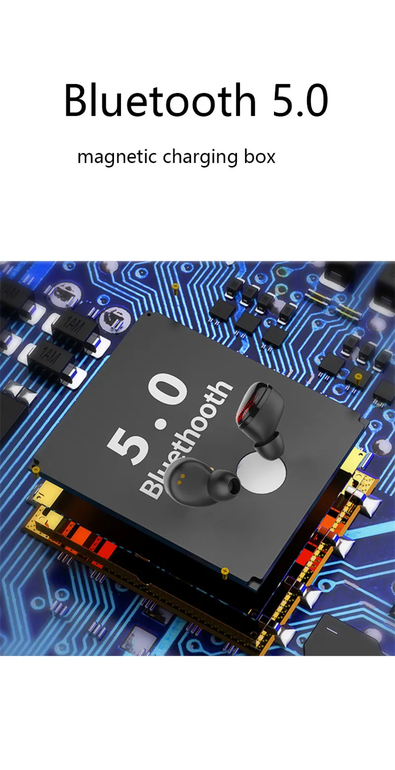 X10 TWS Bluetooth 5,0 HIFI беспроводные наушники Автоматическое Сопряжение стерео спортивные наушники гарнитура с 3000 мАч зарядным устройством