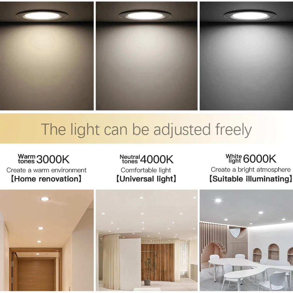 Zemismart Tuya Zigbee LED Downlight Dimmable Ceiling Lamp Alexa Google Home Siri Voice Control Work with Homekit via ZMHK-01 Hub