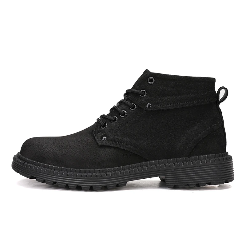 Мужские ботинки Martens; кожаная теплая зимняя обувь; крутые мотоциклетные мужские Ботильоны; осенние мужские оксфорды; зимняя обувь; мужские рабочие ботинки