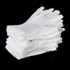 12 pairs/bag 1 pack White Cotton Gloves WorkFor Dry Hands Handling Film Gloves Ceremonial Inspection Gloves Ceremonial Gloves. ► Photo 3/5