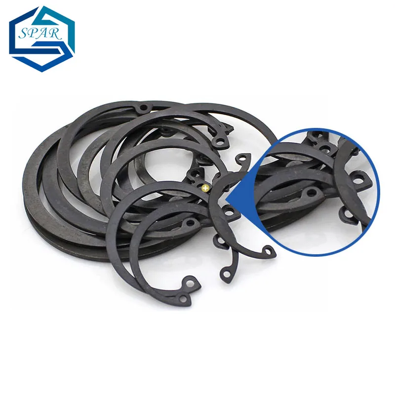 Retaining Clip Retaining Clip Set Retaining Ring Retaining Ring Set Circlip for Holes 65 Manganese Steel Inner Circlip C Type Retaining Ring Hole Clamp Elastic Retaining Ring for Hole M3-M150